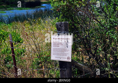 Restoration Area sign Stock Photo: 38755444 - Alamy