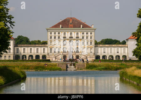 The well-known Nymphenburg Palace in Bavarias capital Munich Stock Photo