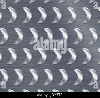 Corrugated Seamless Background. Good For Web Design. Realistic Corrugated Steel Plate Illustration. Stock Vector