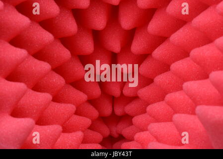 Red foam acoustic, safe packaging material Stock Photo