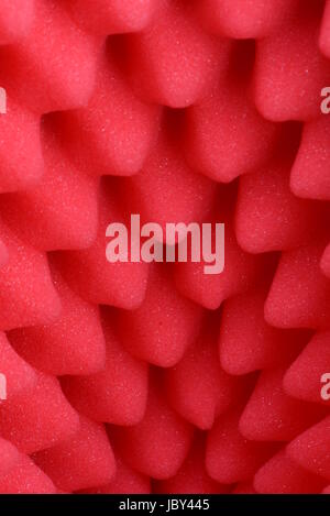 Red foam acoustic, safe packaging material Stock Photo