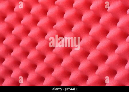 Red foam acoustic, safe packaging material Stock Photo
