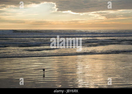 Sunset on the Pacific Ocean Stock Photo