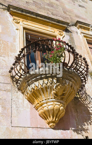 Historical palace. Corigliano d'Otranto. Puglia. Italy. Stock Photo