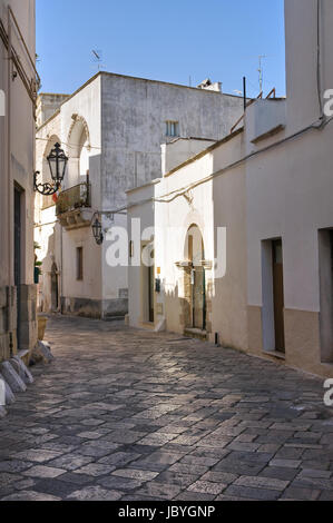 Alleyway. Corigliano d'Otranto. Puglia. Italy. Stock Photo