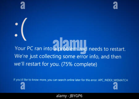 PC Problems - Windows 10 Stock Photo