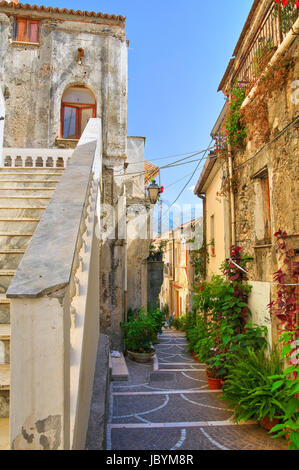 Alleyway. Diamante. Calabria. Italy. Stock Photo