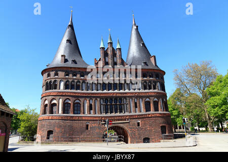 Das Holstentor in Lübeck Stock Photo