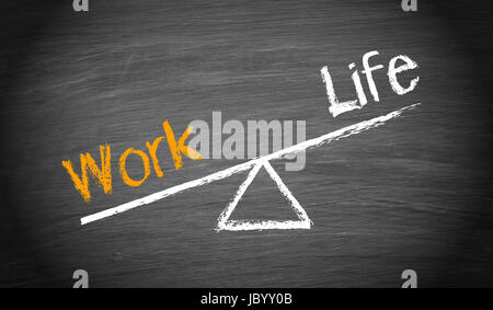 Work and Life Imbalance Stock Photo