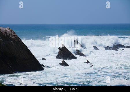 Point Buchon State Marine Reserve and Point Buchon Marine Conservation Area - San Luis Obispo County, California USA Stock Photo