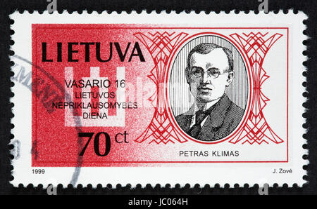 Lithuanian postage stamp Stock Photo