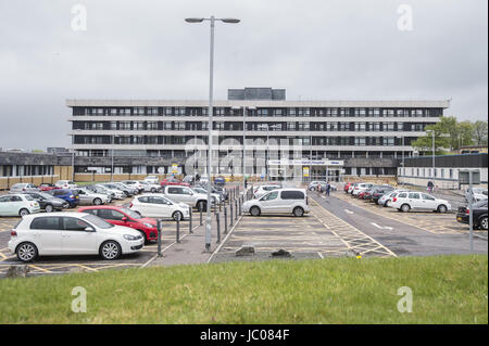 NHS Monklands Hospital has been affected by the recent cyber-attack.  Featuring: NHS Monklands Where: Cumbernauld, United Kingdom When: 13 May 2017 Credit: WENN.com Stock Photo