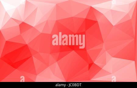 triangles abstract background - red white - vector illustration Stock Vector