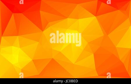 triangles abstract background - fiery orange - vector illustration Stock Vector