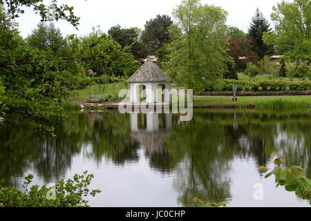 The parks on a overcast and sunny days. Stock Photo