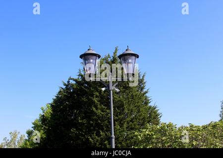 The parks on a overcast and sunny days. Stock Photo