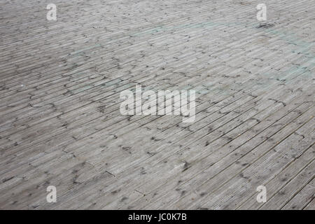 Large area of a wooden floor terace Stock Photo