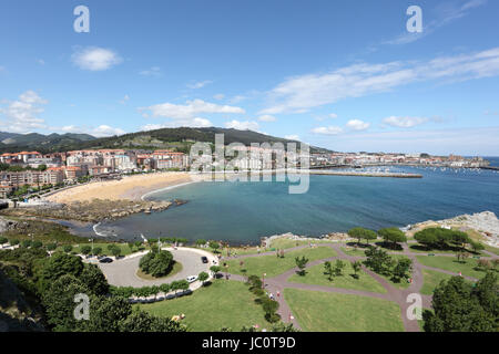 View over Castro Urdiales, Cantabria, Spain Stock Photo