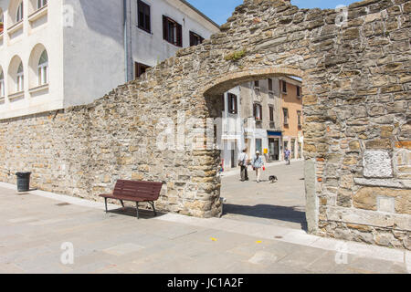 The Muda city gate in Koper Stock Photo