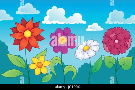 Flower topic image 7 - eps10 vector illustration. Stock Vector