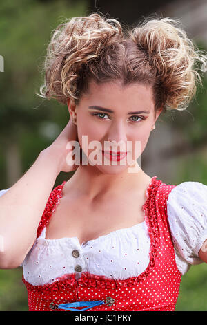 Young woman in costume Stock Photo