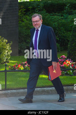 London, UK. 13th June, 2017. Secretary of State for Scotland David Mundell arrives at Downing Street. Prime Minister will hosts leader of the DUP for talks, as May seeks to negotiate a deal for Unionist support for a Conservative minority government. Theresa May announced following last week's General Election that she would be seeking to form a government alongside the DUP after the Conservative Party failed to secure an overall majority in the House of Commons. Credit: Michael Tubi/Alamy Live News Stock Photo