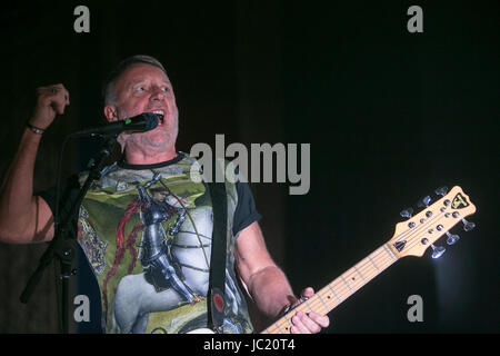 Peter Hook of Peter Hook and the Light performs on April 28th, 2017 at the UC Theatre in Berkeley, California. Stock Photo