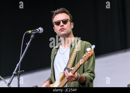 Belfast, Northern Ireland. 14 Jun 2017 - The Kooks launch the Belsonic Music Festival Stock Photo