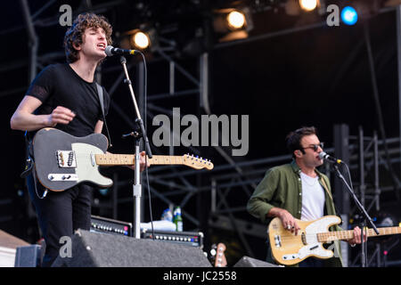 Belfast, Northern Ireland. 14 Jun 2017 - The Kooks launch the Belsonic Music Festival Stock Photo