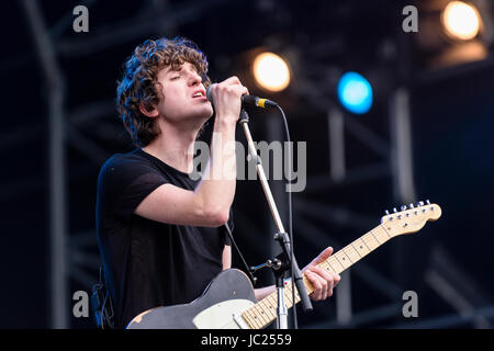 Belfast, Northern Ireland. 14 Jun 2017 - The Kooks launch the Belsonic Music Festival Stock Photo