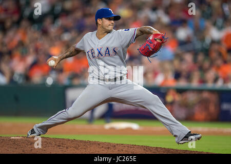 Texas Rangers relief pitcher Matt Bush (51) throws in the sixth inning ...