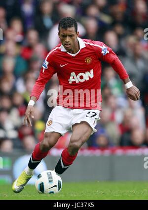 NANI MANCHESTER UNITED FC OLD TRAFFORD MANCHESTER ENGLAND 19 September 2010 Stock Photo