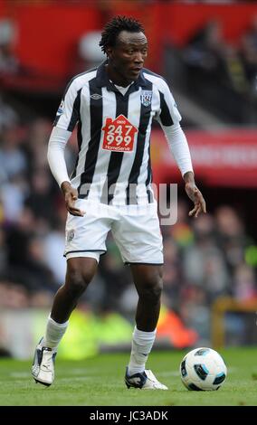 SOMEN TCHOYI WEST BROMWICH ALBION WEST BROMWICH ALBION OLD TRAFFORD MANCHESTER ENGLAND 16 October 2010 Stock Photo