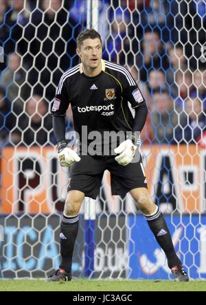 MATT DUKE HULL CITY FC HULL CITY FC WALKERS STADIUM LEICESTER ENGLAND 16 October 2010 Stock Photo