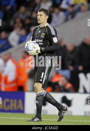 MATT DUKE HULL CITY FC HULL CITY FC WALKERS STADIUM LEICESTER ENGLAND 16 October 2010 Stock Photo