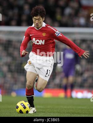 JI-SUNG PARK MANCHESTER UNITED FC OLD TRAFFORD MANCHESTER ENGLAND 30 October 2010 Stock Photo