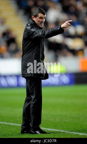 ROY KEANE IPSWICH TOWN FC MANAGER IPSWICH TOWN FC MANAGER KC STADIUM HULL ENGLAND 20 November 2010 Stock Photo