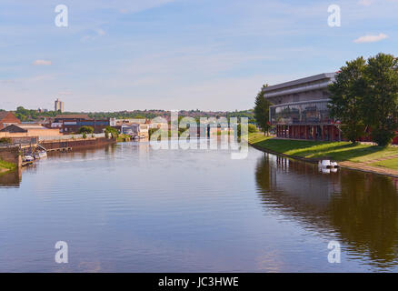 River Trent, Nottingham Forest Football Club, Nottingham, Nottinghamshire, east Midlands, England Stock Photo