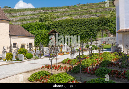 Abbey Novacella ( Abbazia di Novacella ). Novacella Abbey, still run by the Augustinians, lies few km away from Bressanone/Brixen, south Tyrol - Italy Stock Photo