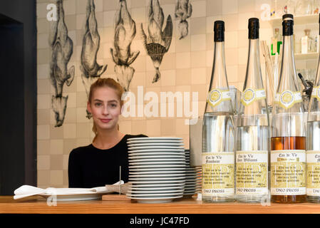 Restaurant Goldene Gans, Ottenser Hauptstr. 53, Hamburg-Ottensen,Germany, Europe Stock Photo