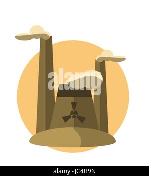 concept illustrations with icon of pollution Stock Vector