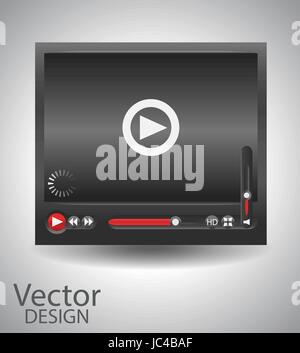 Vector video player Stock Vector
