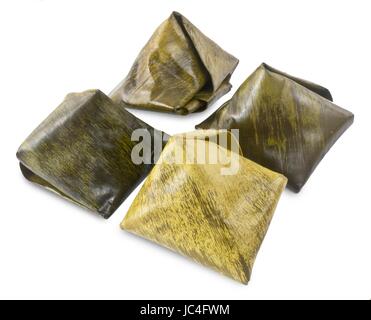 Illustration of Assorted Stuffed Dough Pyramid Desserts for Pay Respect to God in Chinese New Year. Stock Photo