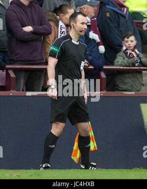 Assistant referee Frank Connor during the Ladbrokes Scottish ...