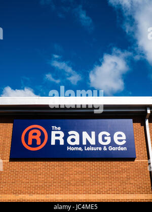 Logo of the range store, Reading, Berkshire, England Stock Photo