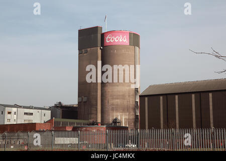 The Shobnall maltings facility belonging to Coors Brewers which was sold in 2015 to the French firm Malteries Soufflet Stock Photo