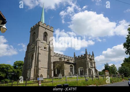 St Mary the Virgin Church,Braughing, Hertfordshire Stock Photo