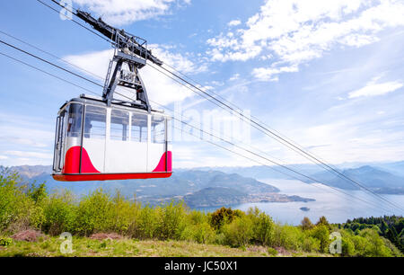 cableway downhill closeup Stock Photo