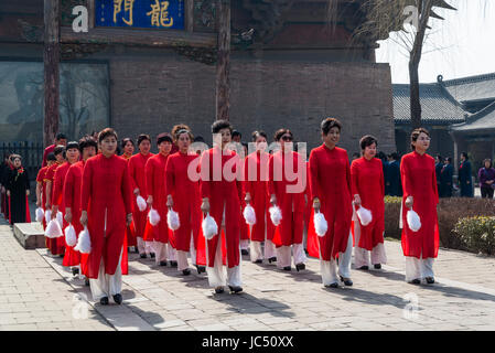 Umas Festival, Temple of Confucius, Pingyao, Shanxi province, China Stock Photo