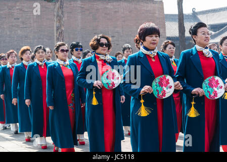 Umas Festival, Temple of Confucius, Pingyao, Shanxi province, China Stock Photo